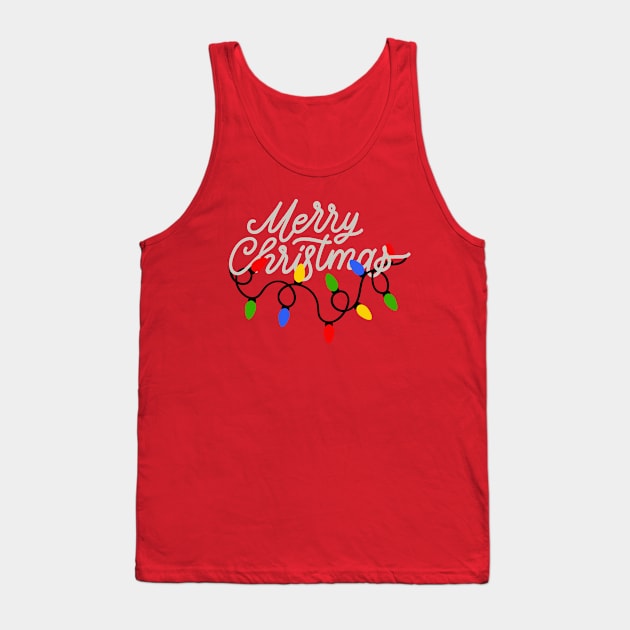 Merry Christmas Lights Tank Top by AngelFlame